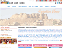 Tablet Screenshot of indiatourstravels.net
